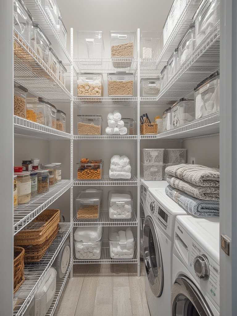 Wire Shelf: 7 Ultimate Secrets For Amazing Pantry Storage 2026 2 ClosetMaid Wire Shelf Kit installed in laundry room closet