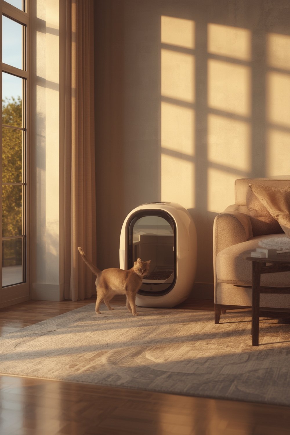 self cleaning litter box - Illustration 1