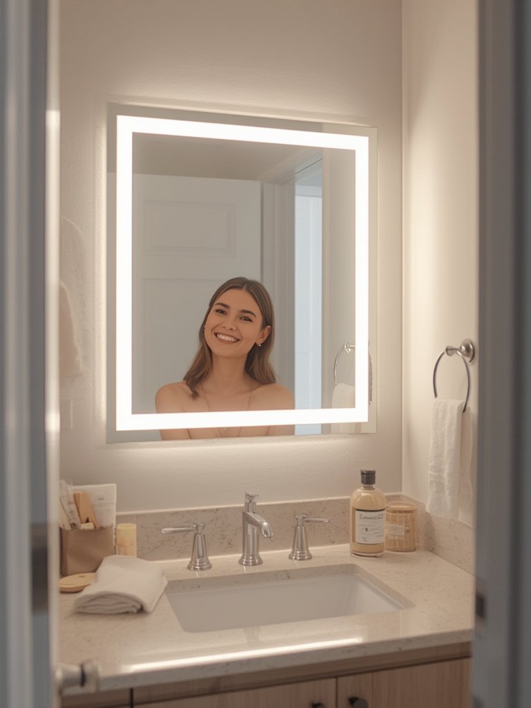 smart LED mirror - Illustration 3