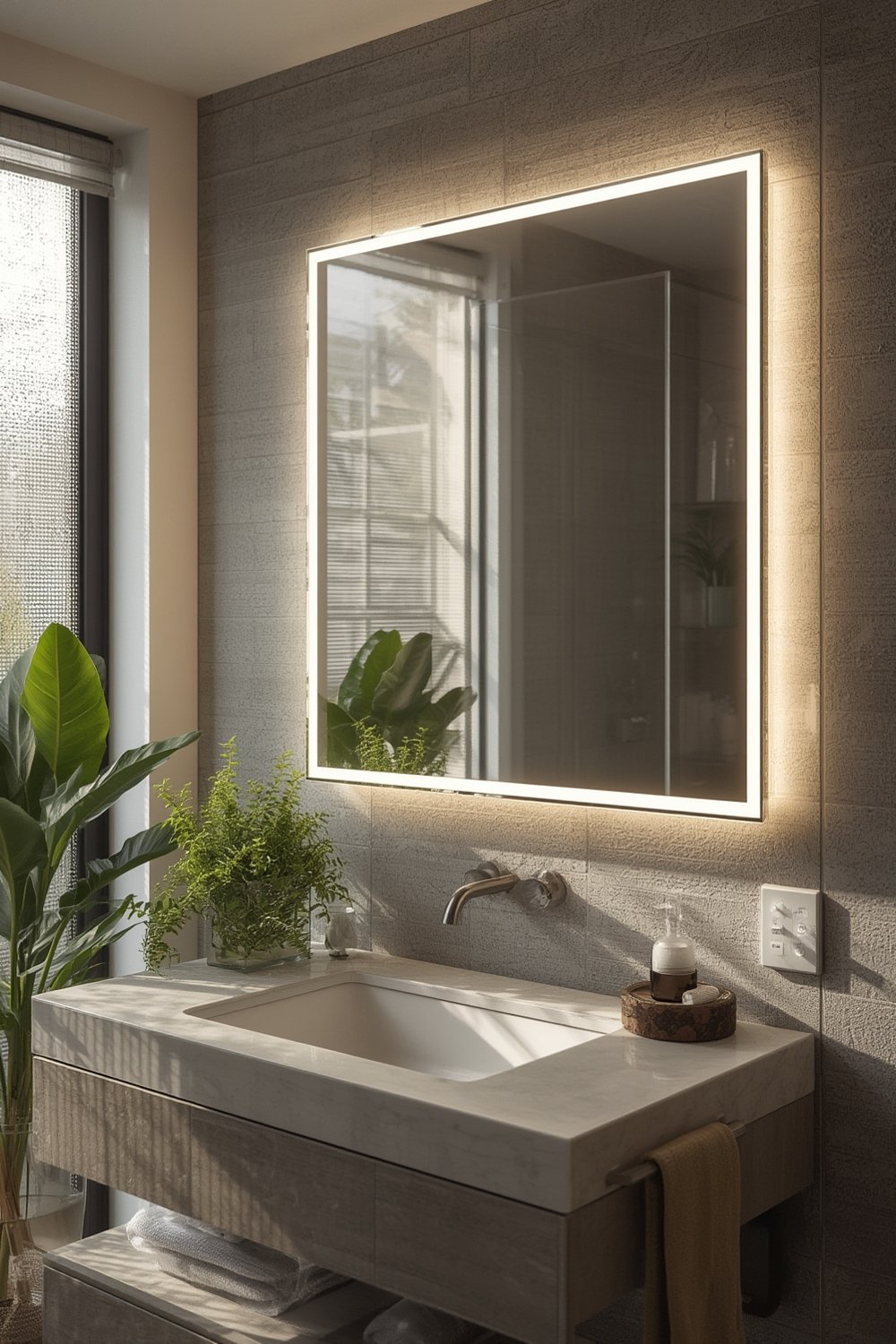 smart LED mirror - Illustration 1