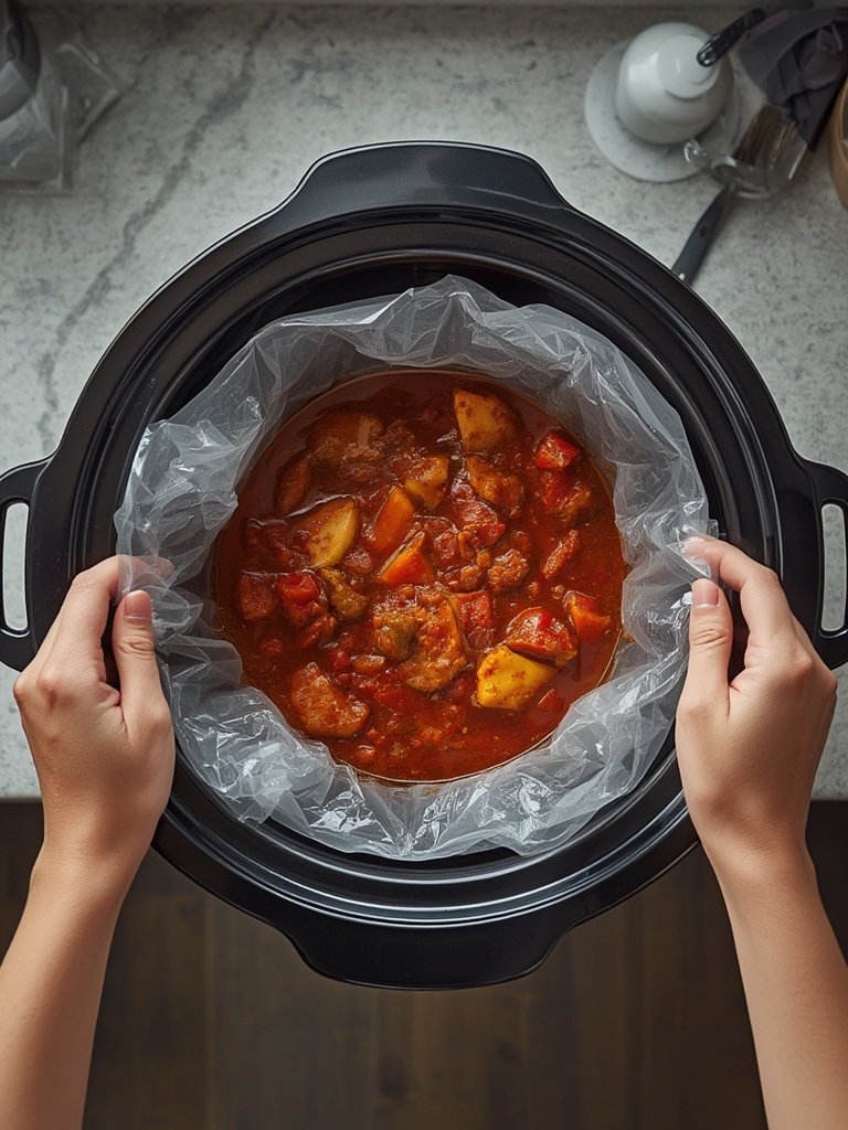 cooker liners in slow cooker