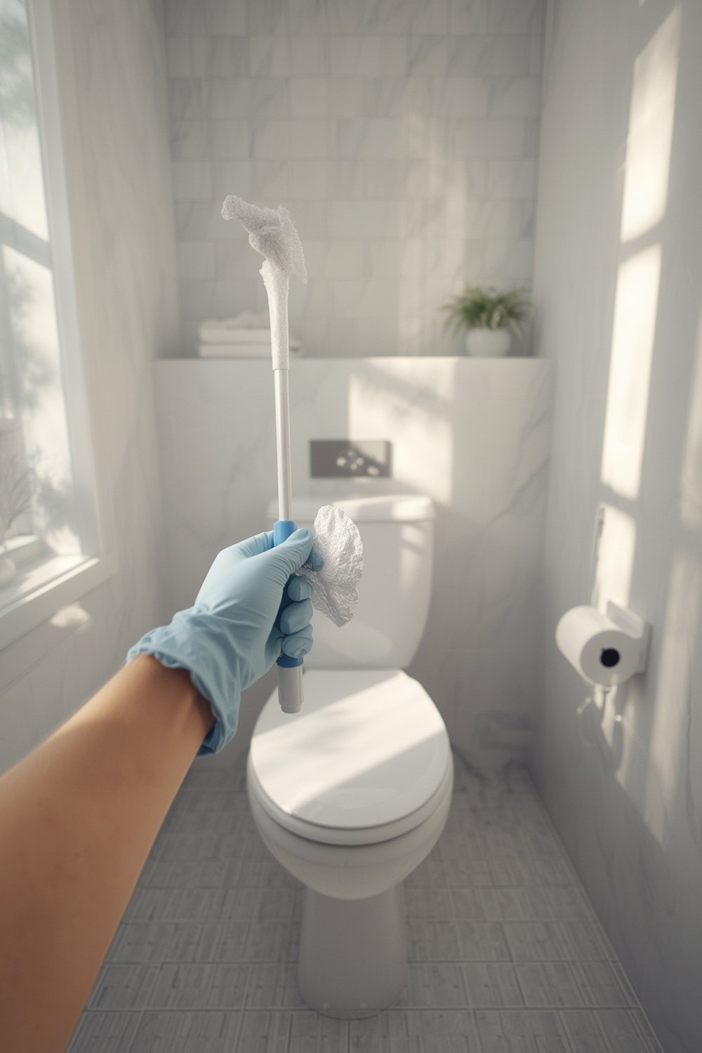 toilet cleaner in use Clorox ToiletWand