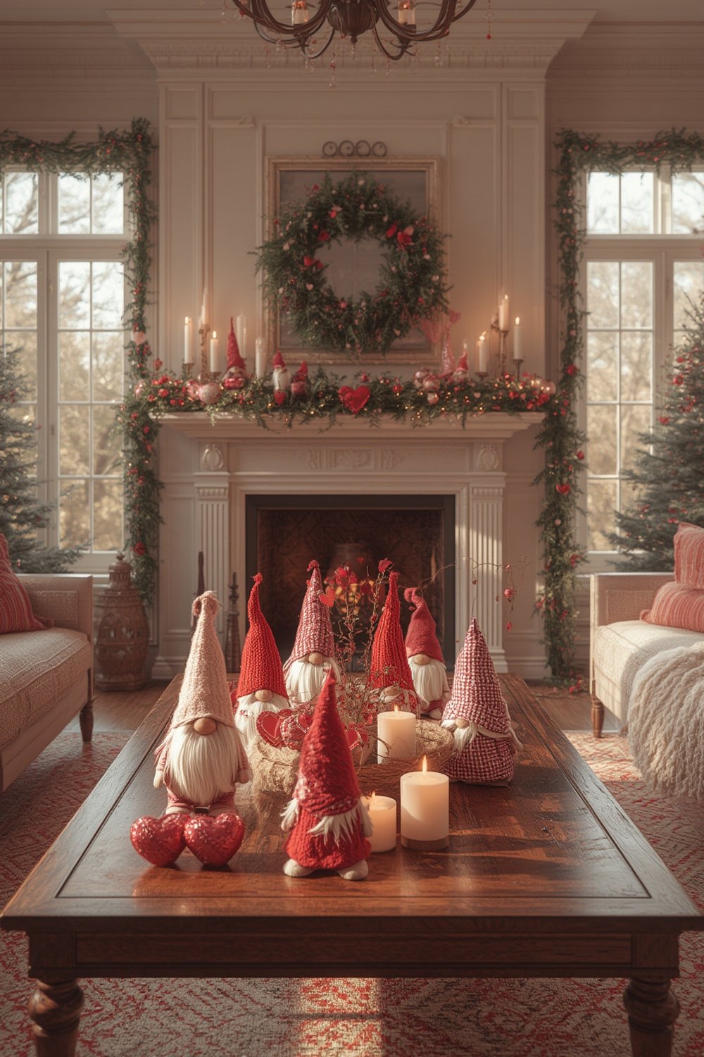 valentine gnomes centerpiece swedish tomte